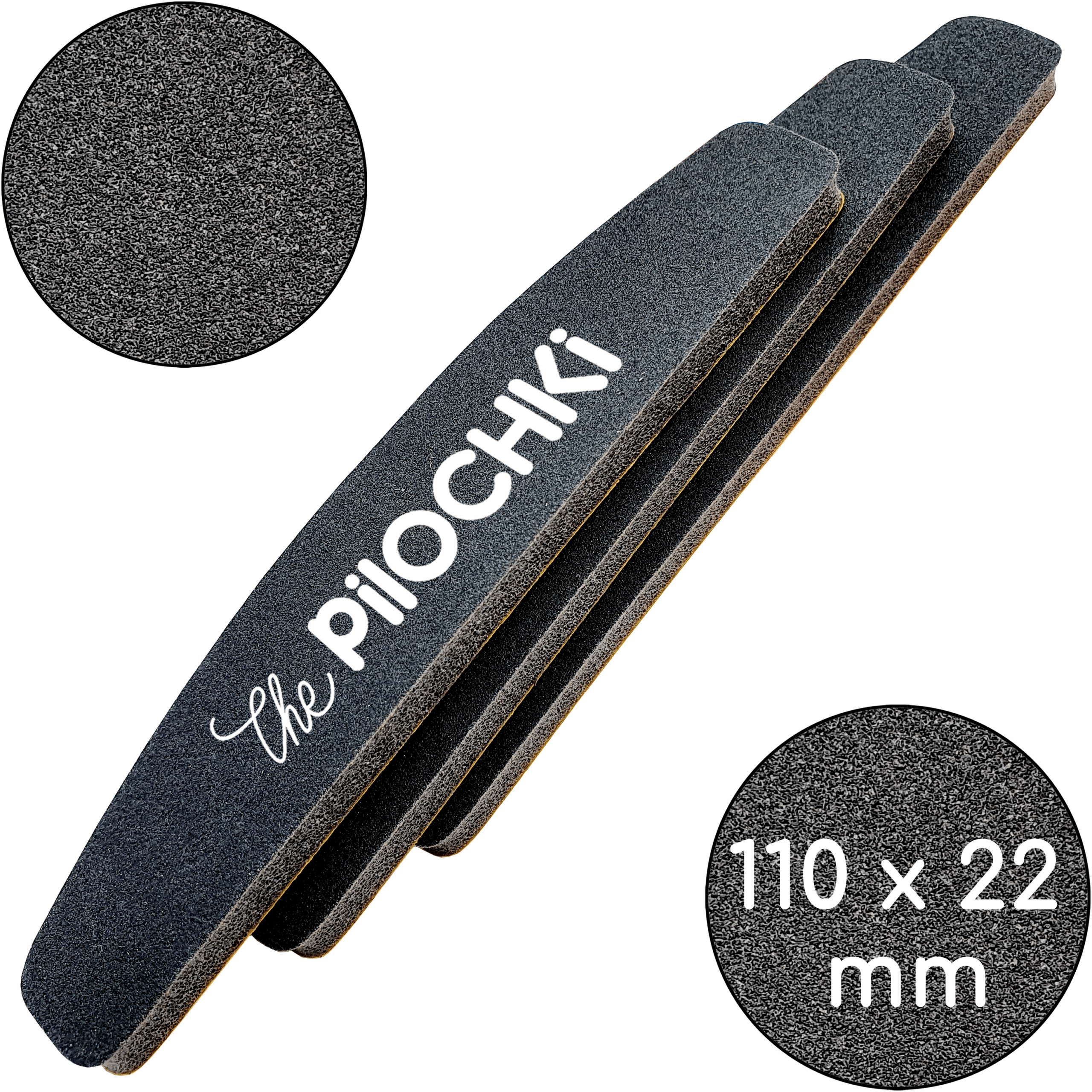 Сменные бафы для шлифовки ногтей, Полумесяц 110 мм