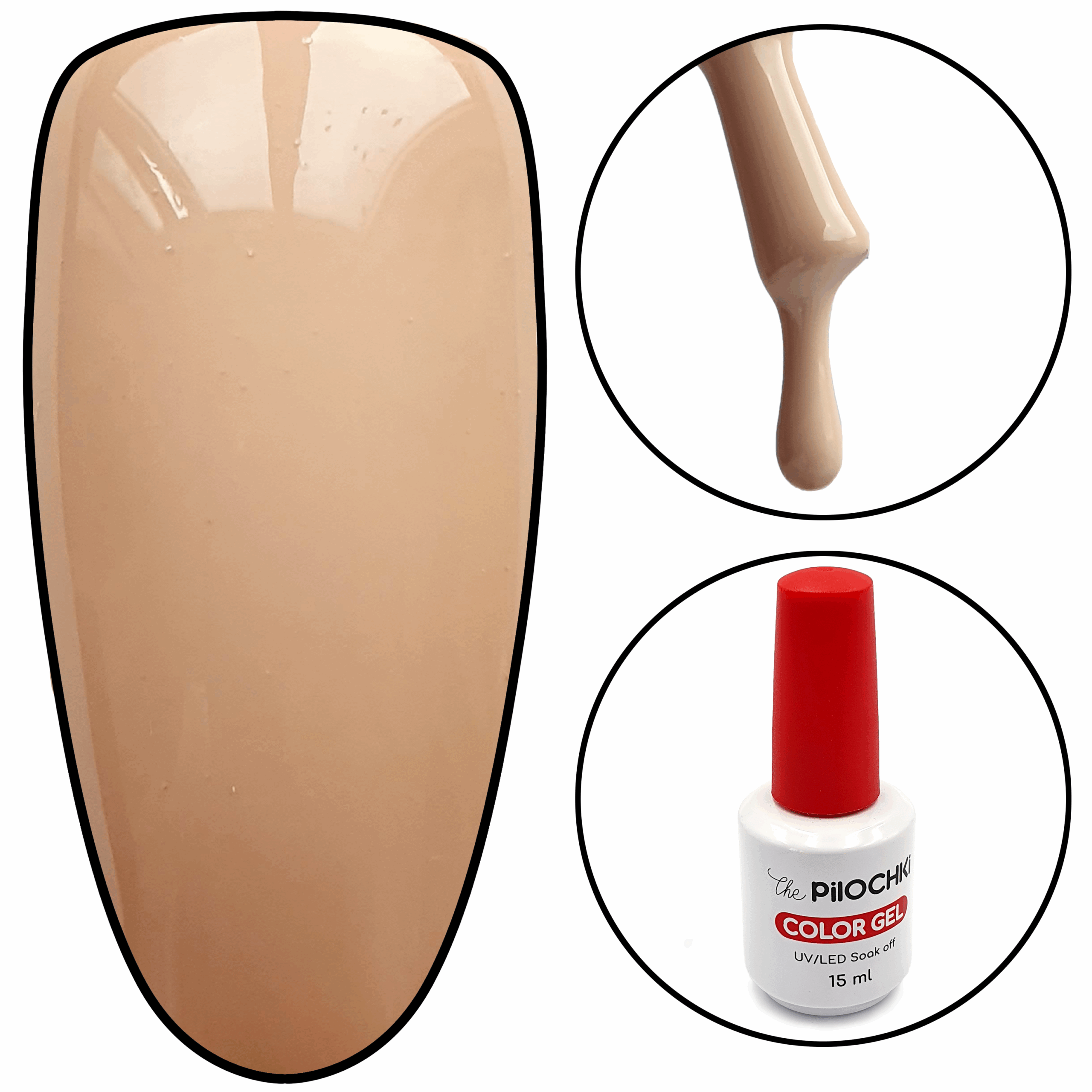 Гель - лак, № 105 ML, Экрю, 15 мл