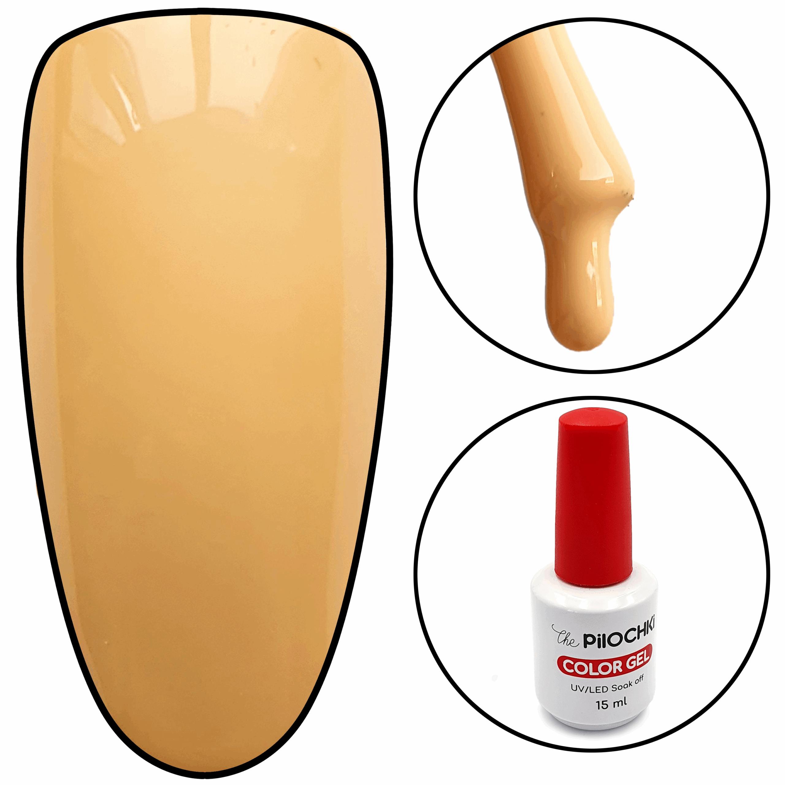 Гель - лак, № 1085 ML, Загар Крайола, 15 мл