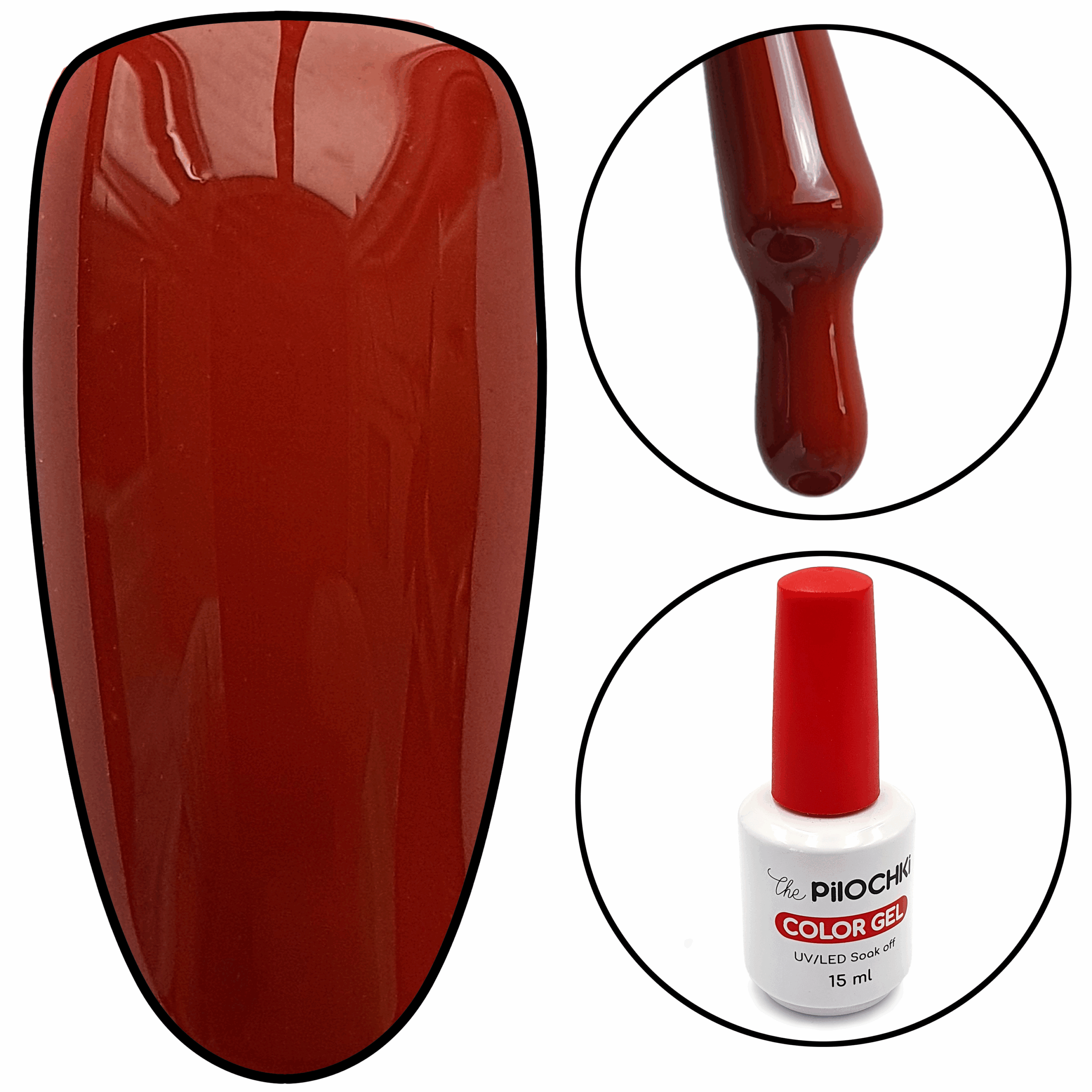 Гель - лак, № 1355 CN, Бисмарк-Фуриозо, 15 мл