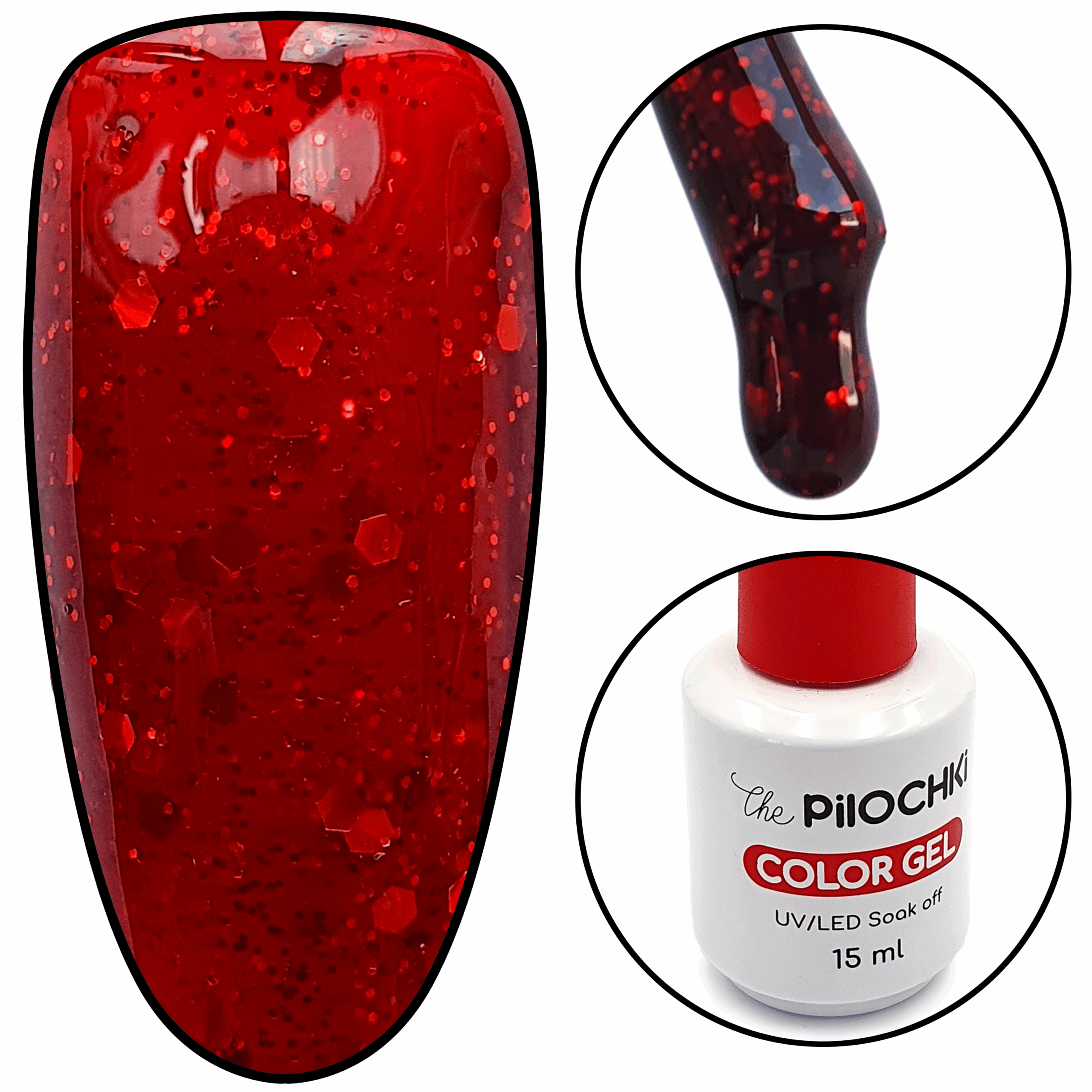 Гель - лак, № 2156 RD, 15 мл