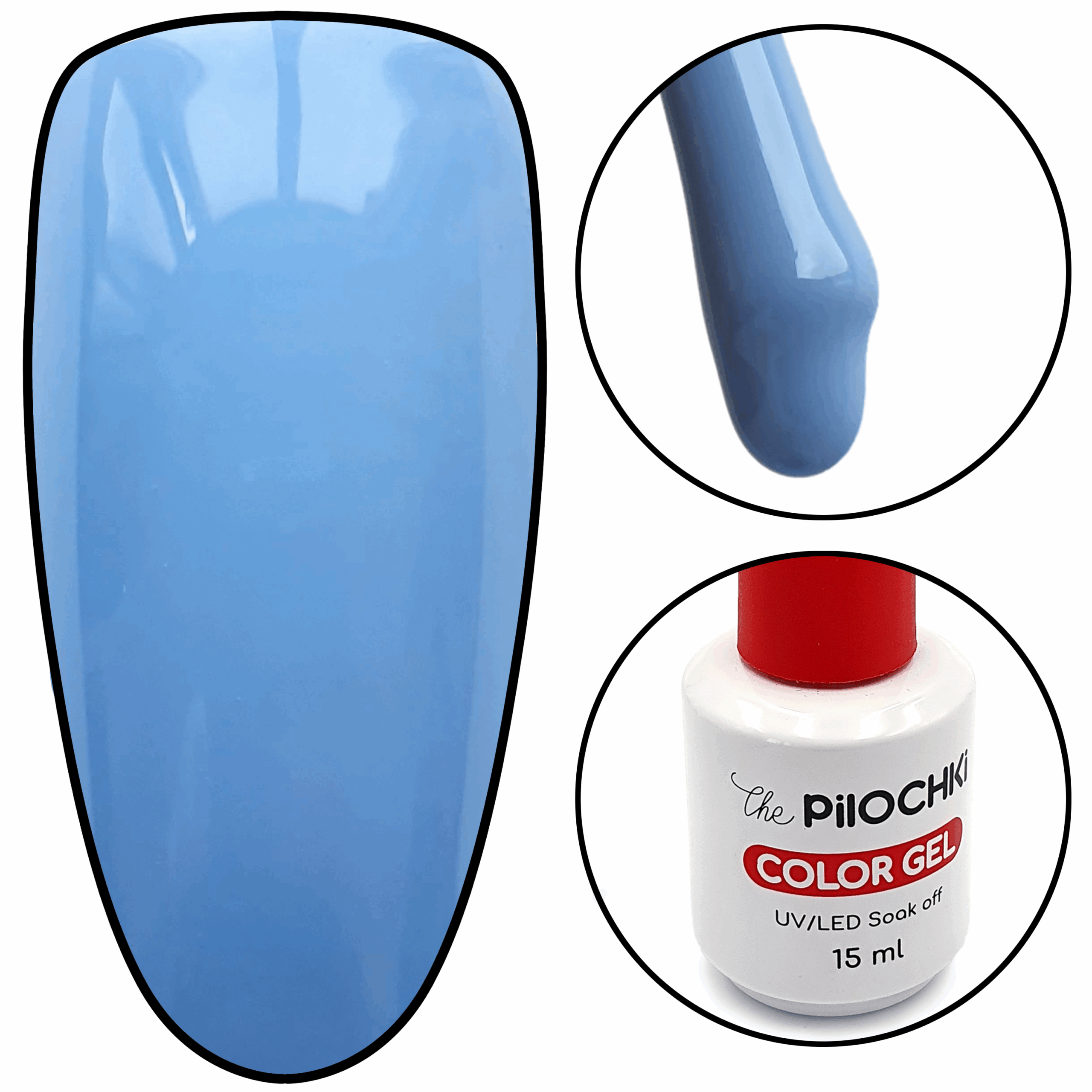 Гель - лак, № 632 BL, Городское небо, 15 мл