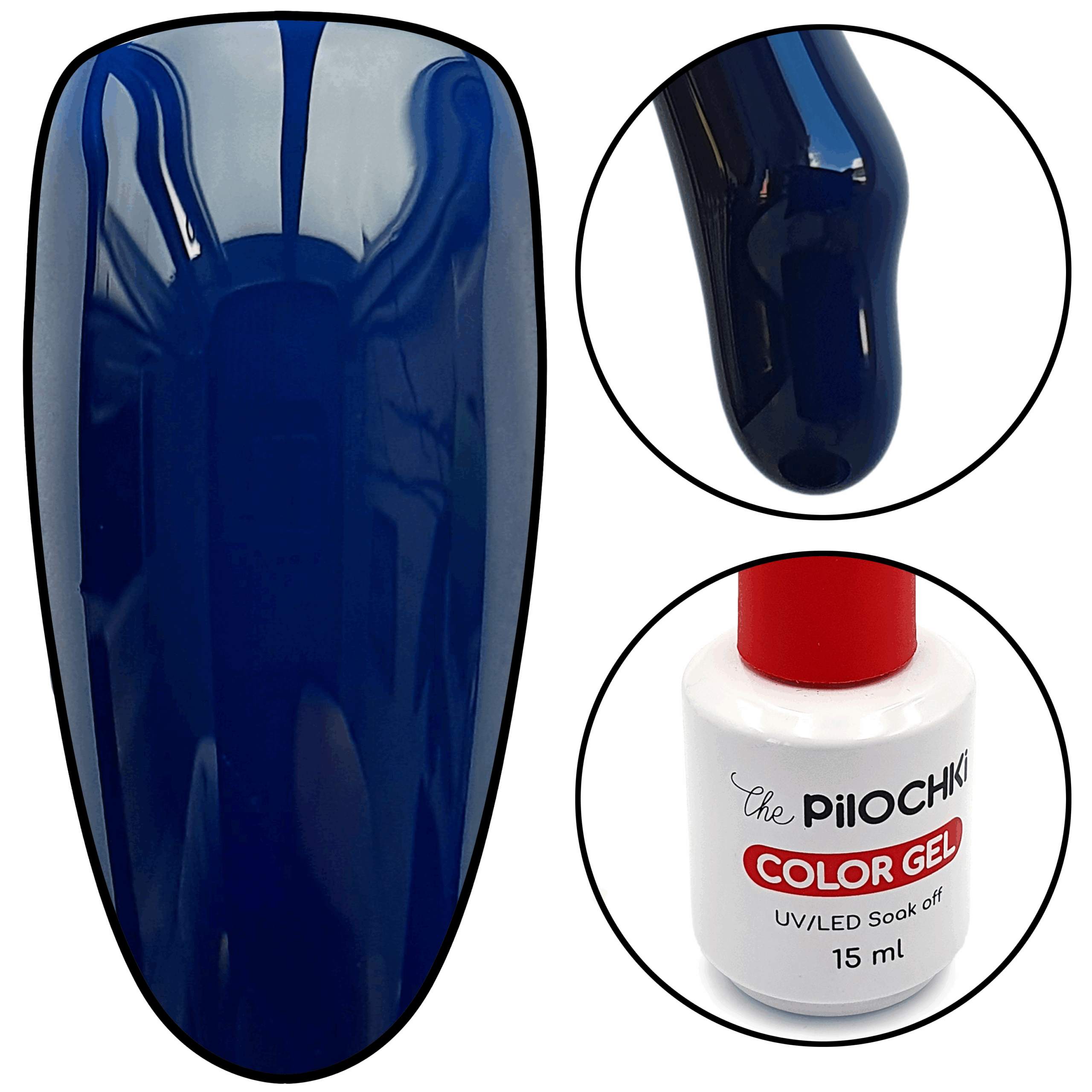 Гель - лак, № 917 BL, Глубокий Пурпурно-Синий, 15 мл